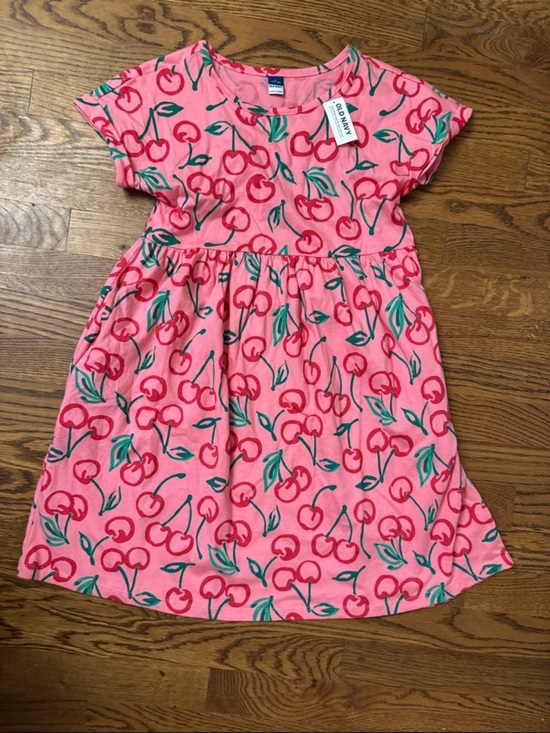 Old Navy Other - NWT Old Navy Pink Cherry-Print Girls Dress size L (10–12)